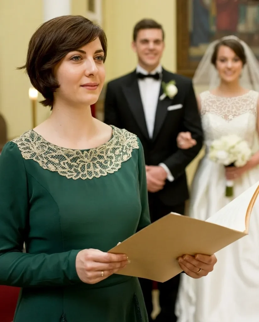 HERE’S THE OLD GREEN DRESS THEY MOCKED… UNTIL THE BRIDE STOPPED THE WEDDING AND SAID, “NO ONE MOVES UNTIL HIS MOTHER STANDS BESIDE ME”